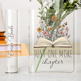 Personalized Acrylic Book Vase - Ship from USA
