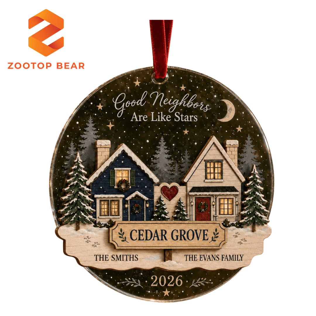 Wood- Acrylic Custom Shaped Ornament