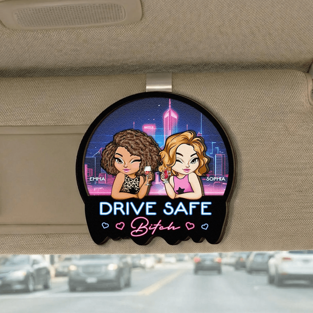 Wooden Car Visor Clip 1 Layer