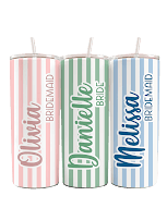 20oz Skinny Stainless Steel Tumbler - Full Print
