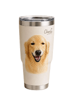 30oz Stainless Steel Curved Tumbler - Full Print
