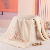 Personalized Embroidered Baby Name Blanket